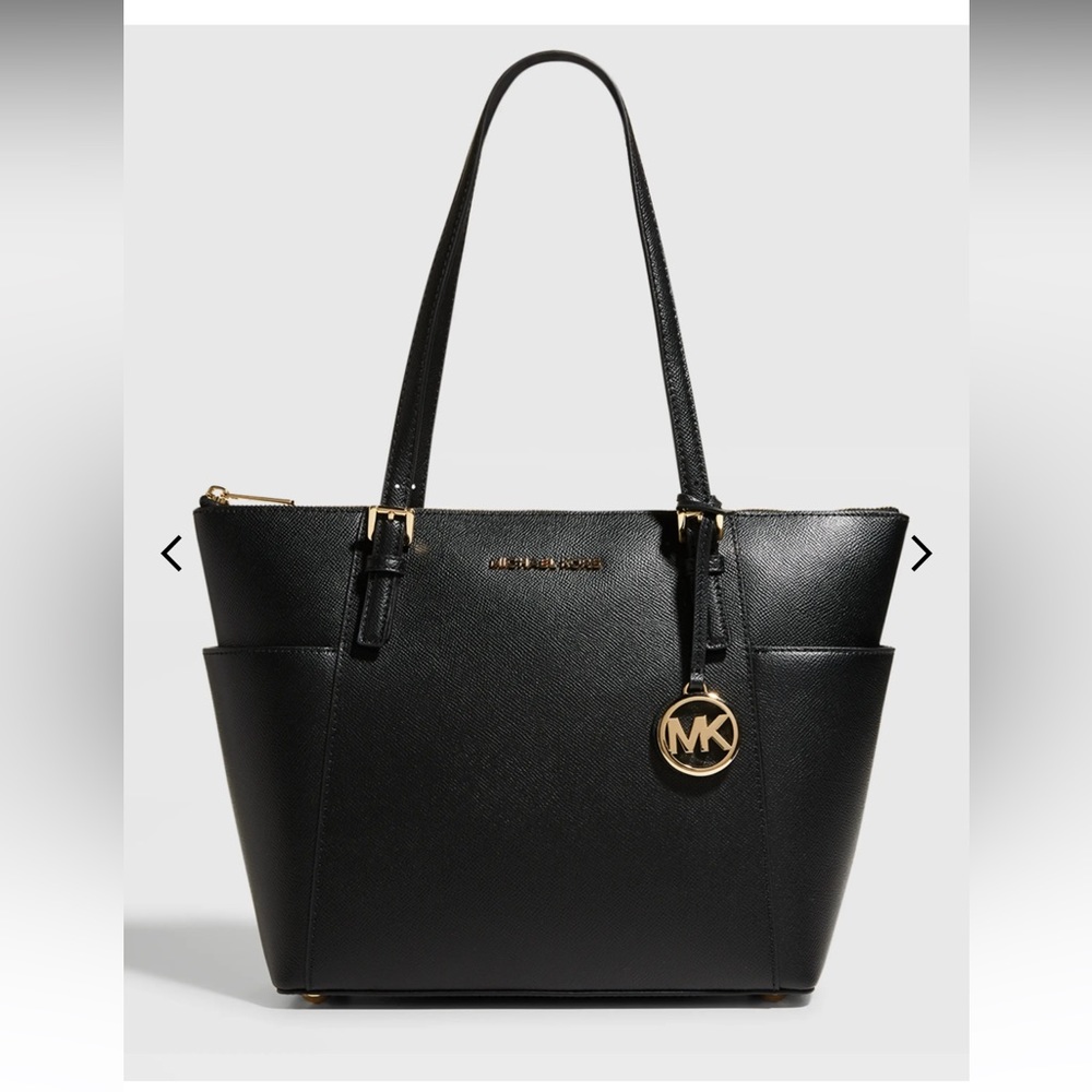 NWT Michael Kors Jet Set East-West Leather Tote Bag 🖤 - Picture 12 of 17